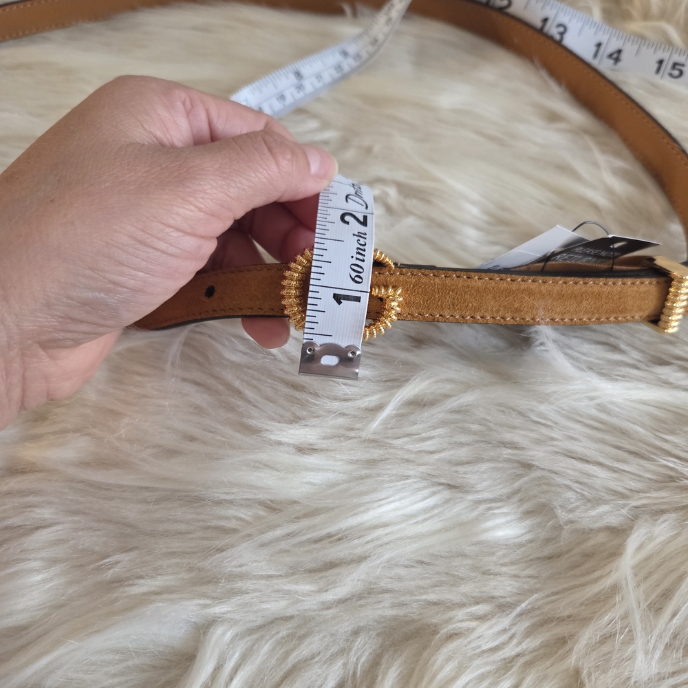Gucci Tan and Gold Women's Belt - Picture 15 of 16